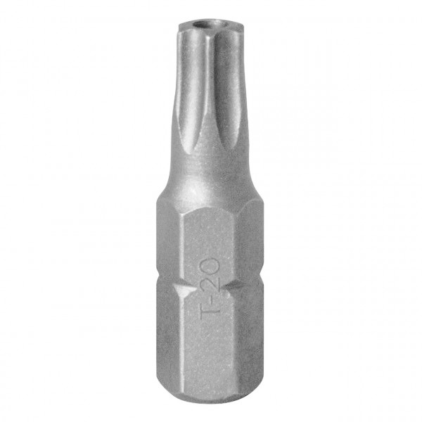 Вставка (бита) торцевая 1/4", Torx, T20, L = 25, с отверстием KING TONY 102520U