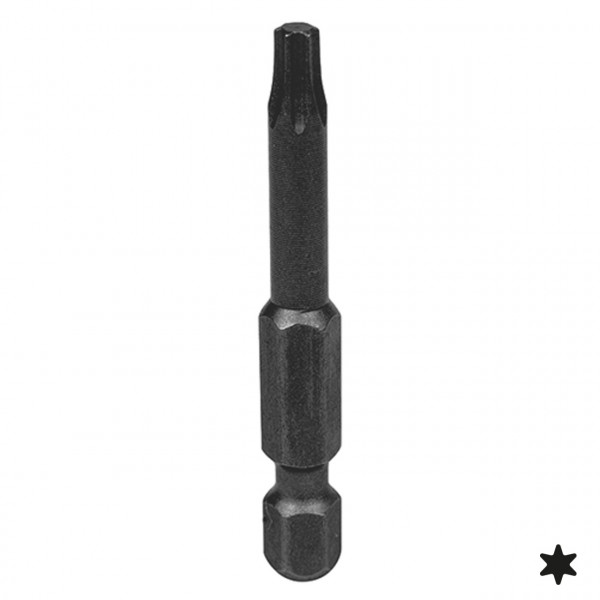 Вставка (бита) торцевая 1/4", Torx, Т9, L = 50 мм, для шуруповерта KING TONY 715009T
