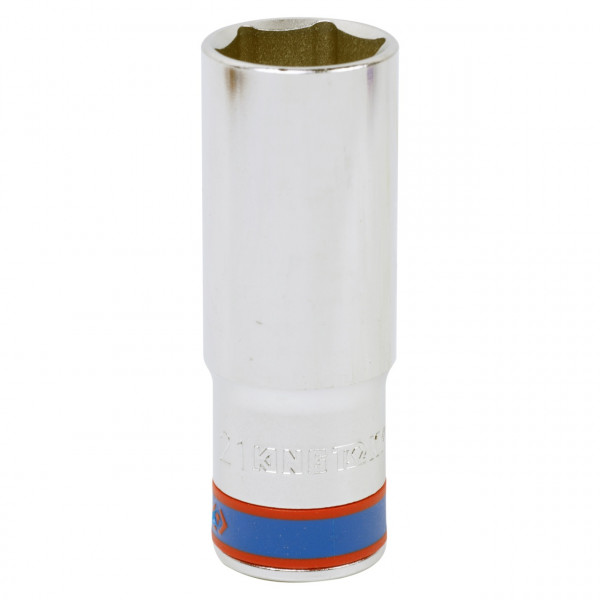 Головка торцевая глубокая шестигранная 1/2", 21 мм KING TONY 423521M
