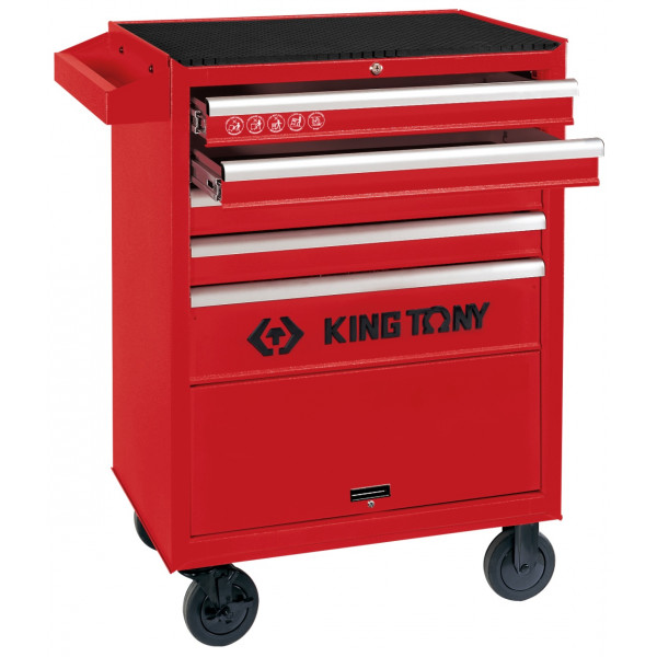 Тележка инструментальная, 5 выдвижных ящиков и отсек, "CLASSIС" KING TONY 87432-5B