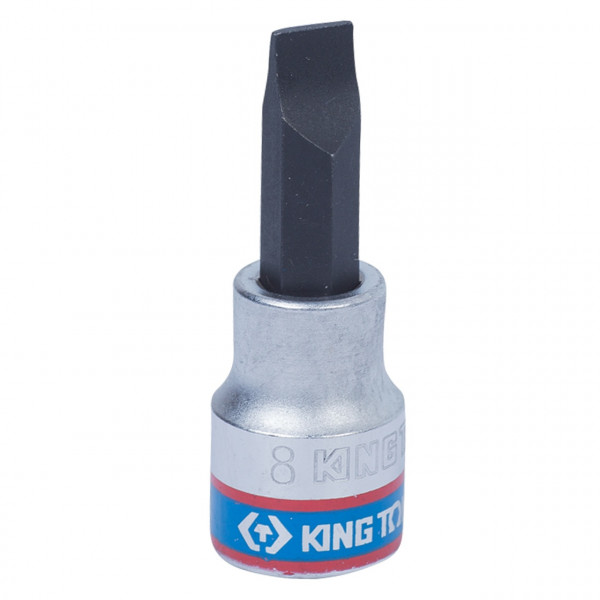 Насадка (бита) торцевая 3/8", Slotted, 8х1,2 мм, L = 50 мм KING TONY 302208