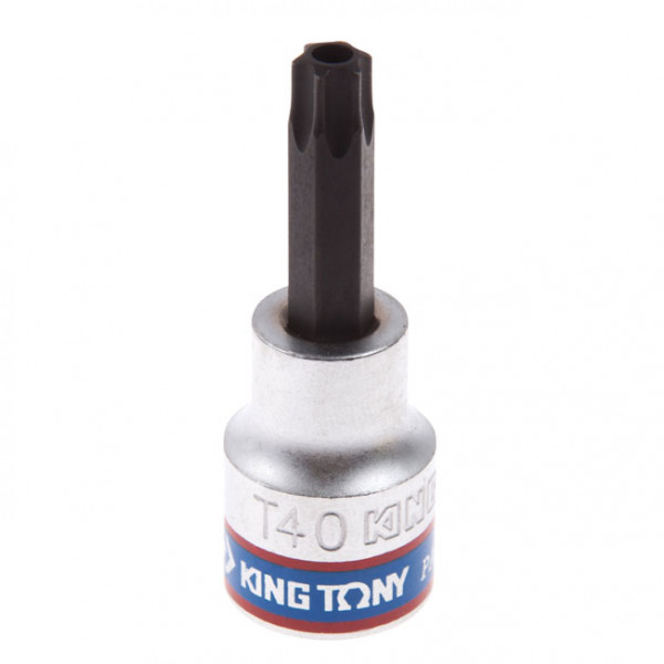 Насадка (бита) торцевая 3/8", Torx, T40, L = 50 мм, с отверстием KING TONY 302740