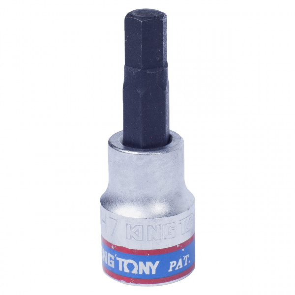 Насадка (бита) торцевая 3/8", Hex, 7 мм, L = 50 мм KING TONY 302507
