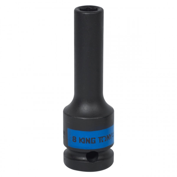 Головка торцевая ударная глубокая шестигранная 1/2", 8 мм KING TONY 443508M