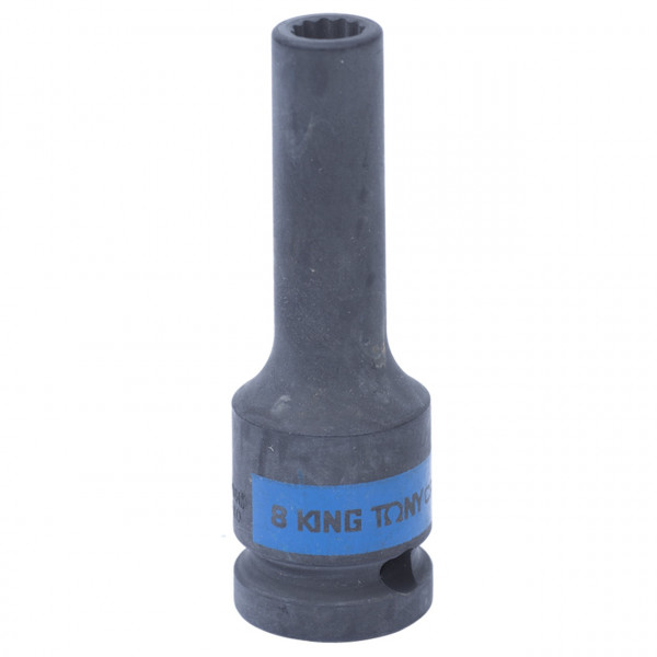 Головка торцевая ударная глубокая двенадцатигранная 1/2", 8 мм KING TONY 443008M